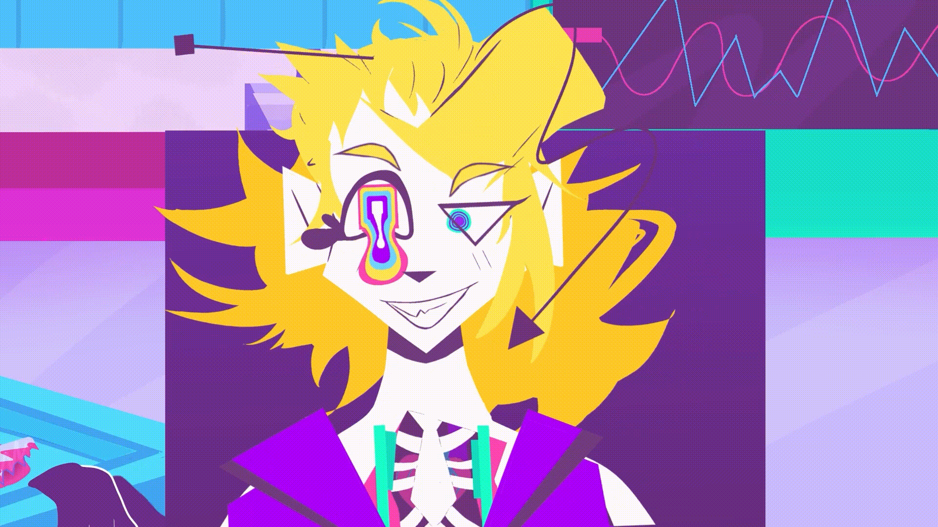 Dr. Jitterbug Rig and Lip Sync. Character Animator Pro and Firealpaca.