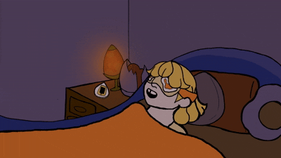 Eggo Test Animation, Toon Boom Harmony, Krita, and Photoshop. An animated test for my original character, Eggo, this was intended to see how she would react to being suddenly woken up, showing a more angrier side to her.