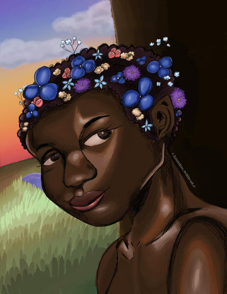 Elf Woman Portrait, Photoshop